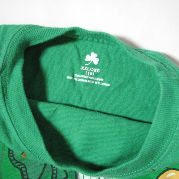 Leprechaun's Body St Patrick's Day Child Boy Size XXL 18 Redhead - Picture 3 of 4